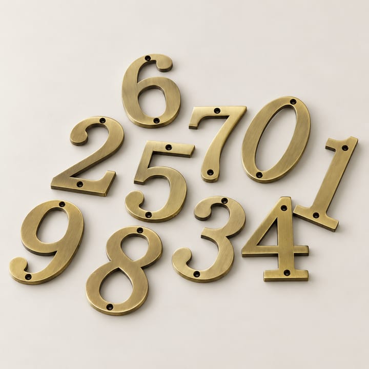 Number / Zinc House Plate
